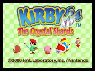 Kirby 64 - The Crystal Shards (USA) Title Screen